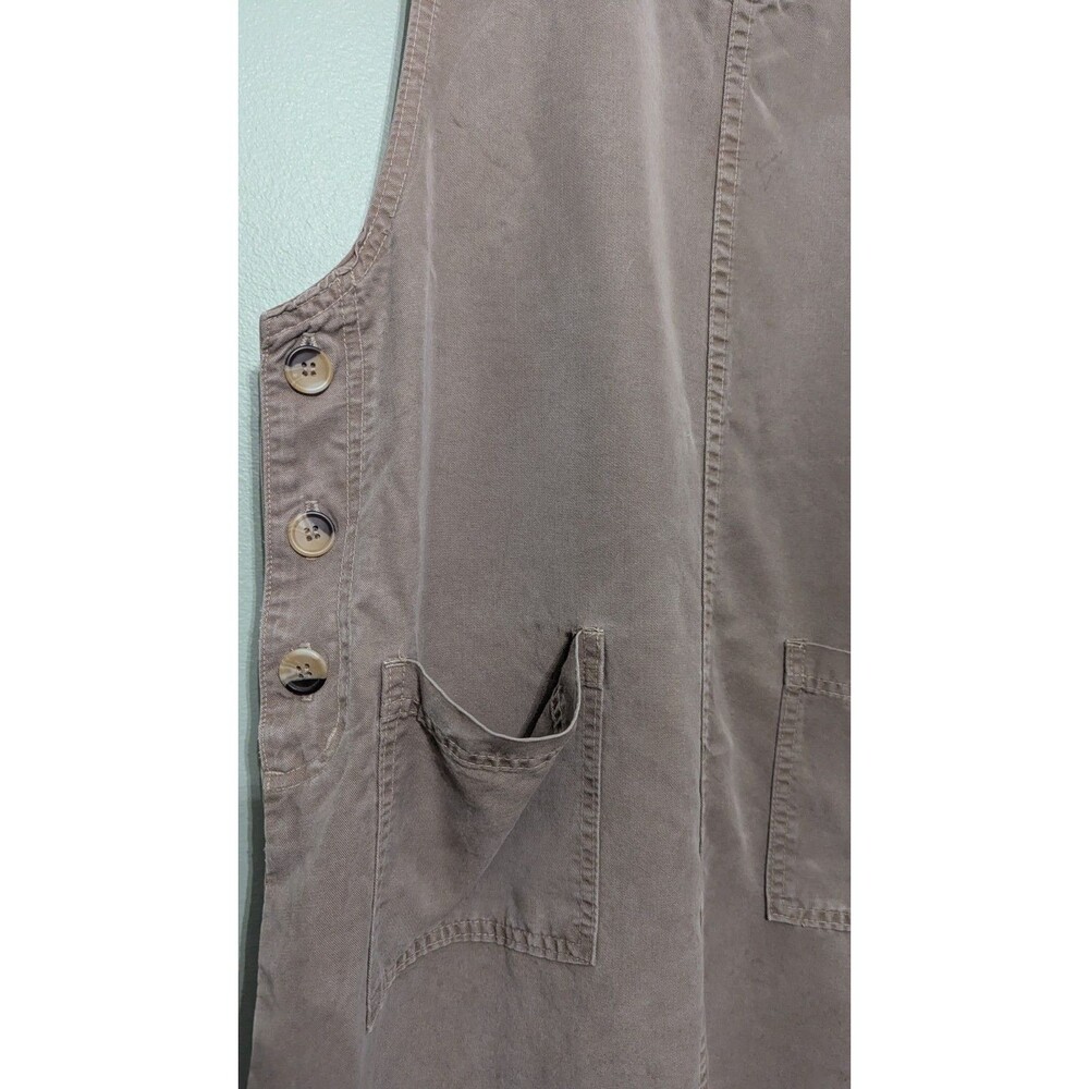 Natural Origins Dress Made in USA Teacher Core Large Petite Sleeveless 90s Y2K - Picture 2 of 5